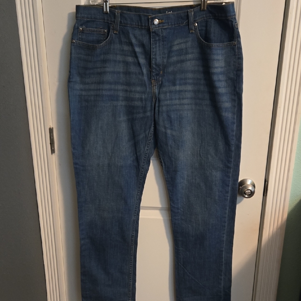 George Blue Straight-Leg Jeans with Classic Indigo Wash